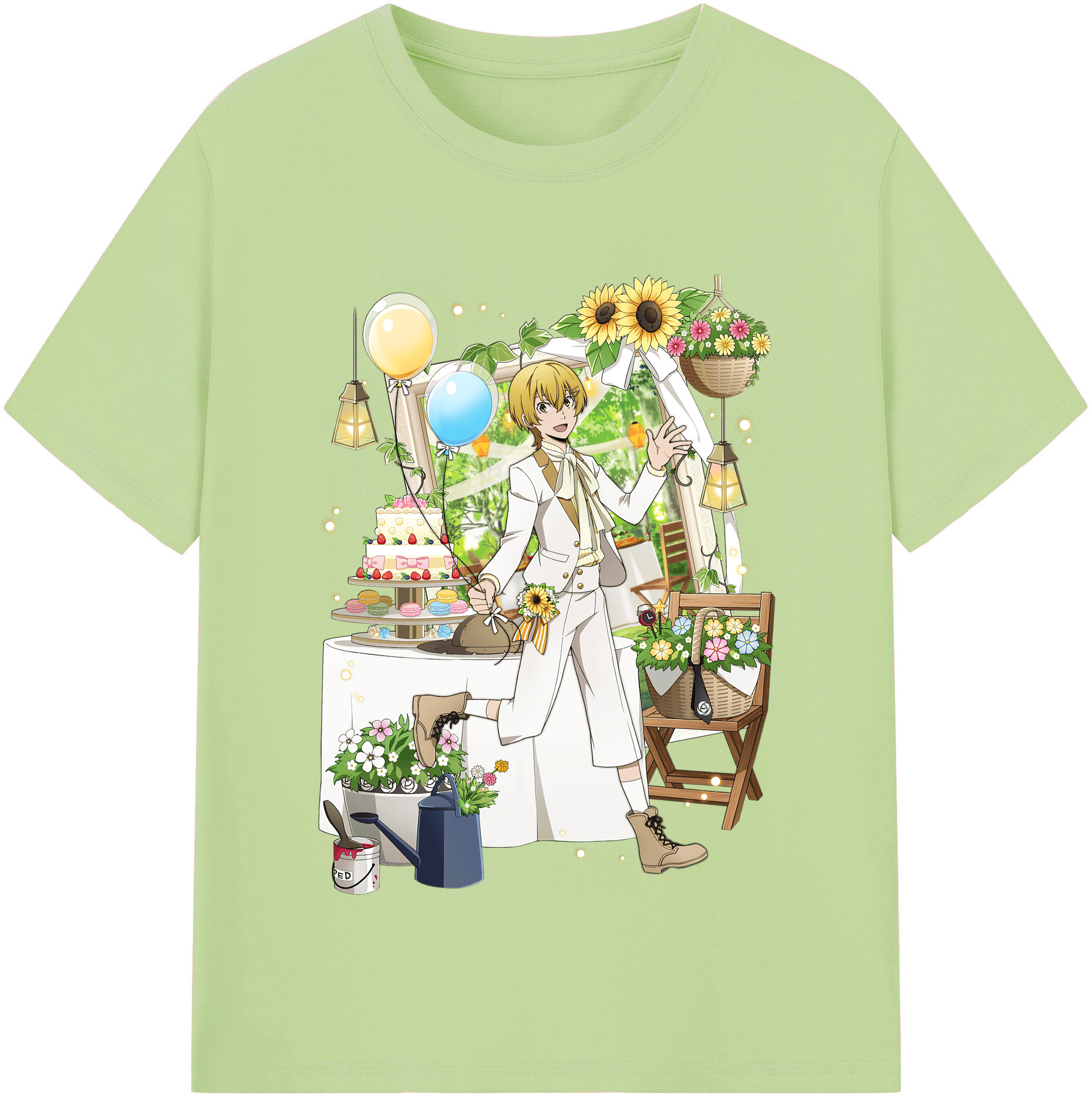 （画像用） 文豪ストレイドッグス Bungo Stray Dogs 綿100％半袖Tシャツ（フロントプリント）